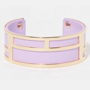 Bracelet manchette NEMESIS mauve doré